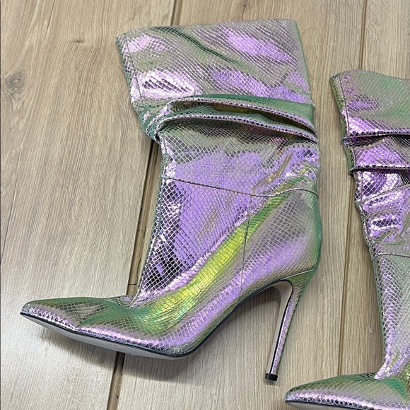 Nine West Iridescent Heeled Boots - Picture 4 of 9